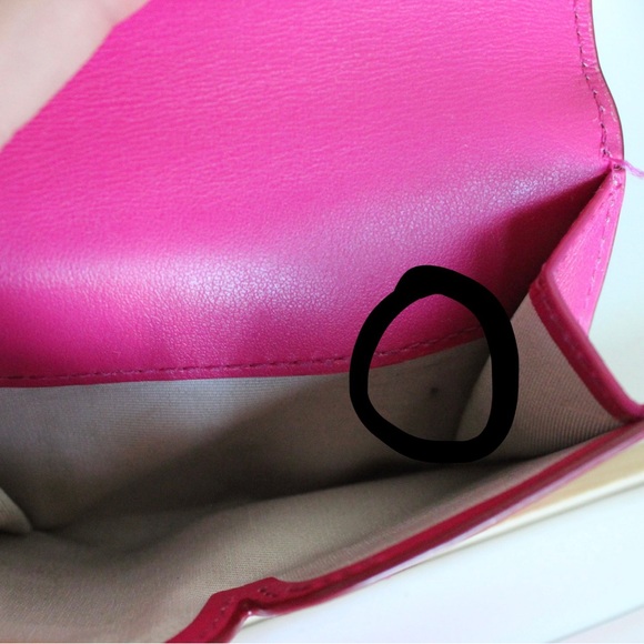 Kate Spade Croc-Embossed Leather Bifold Wallet in Pink - Picture 8 of 8